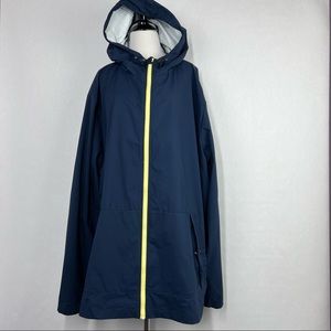 Hunter x Target Blue Size 3XL Men's Full Zip Hooded Windbreaker Jacket